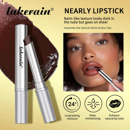 Honey Lipstick Tinted Lip Balm Lip Stain for All Skin Tones Moisturizing Nourishing Lipstick for Women Pack of Black & Pink
