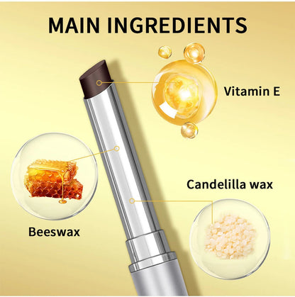Honey Lipstick Tinted Lip Balm Lip Stain for All Skin Tones Moisturizing Nourishing Lipstick for Women Pack of Black & Pink