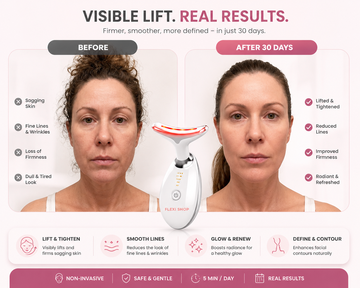 Flexi Shop 7-in-1 LED Facial Sculptor