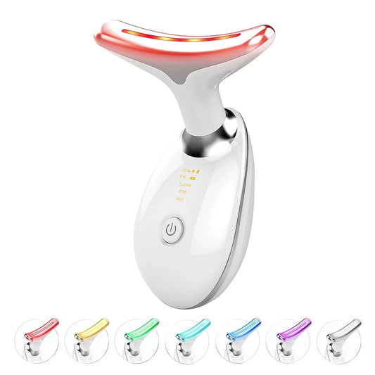 LED Face Sculptor — 7-Color Light Therapy & Vibration Massage Device