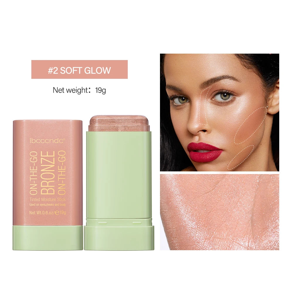 Make Up Functional Blush Stick Easy Color Rouge Blusher Cream Waterproof High Color Rendering Brightening Skin Tone Hot