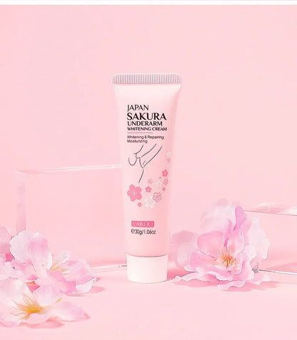 Laikou Sakura Underarm Cream Knee Buttocks Dark Skin  Improve Melanin Pigmentation Korean Skin Care Product 30g