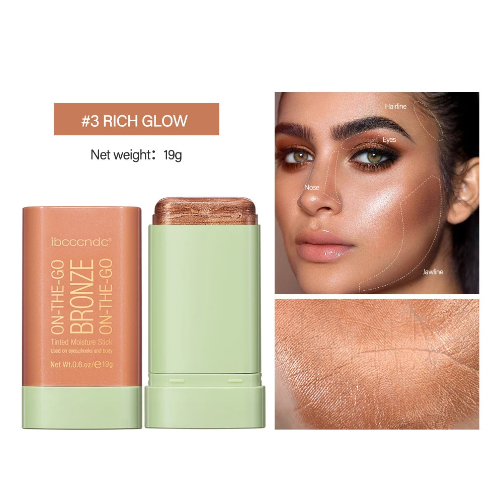 Make Up Functional Blush Stick Easy Color Rouge Blusher Cream Waterproof High Color Rendering Brightening Skin Tone Hot