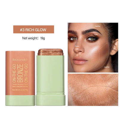 Make Up Functional Blush Stick Easy Color Rouge Blusher Cream Waterproof High Color Rendering Brightening Skin Tone Hot