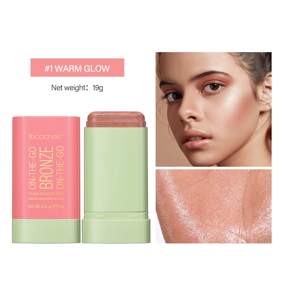 Make Up Functional Blush Stick Easy Color Rouge Blusher Cream Waterproof High Color Rendering Brightening Skin Tone Hot