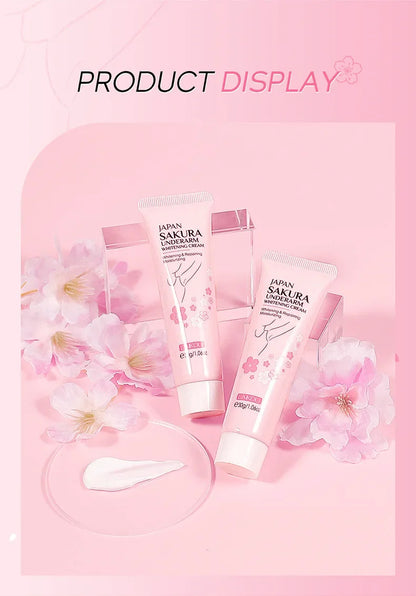 Laikou Sakura Underarm Cream Knee Buttocks Dark Skin  Improve Melanin Pigmentation Korean Skin Care Product 30g
