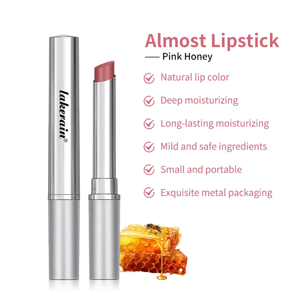 Honey Lipstick Tinted Lip Balm Lip Stain for All Skin Tones Moisturizing Nourishing Lipstick for Women Pack of Black & Pink