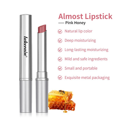 Honey Lipstick Tinted Lip Balm Lip Stain for All Skin Tones Moisturizing Nourishing Lipstick for Women Pack of Black & Pink
