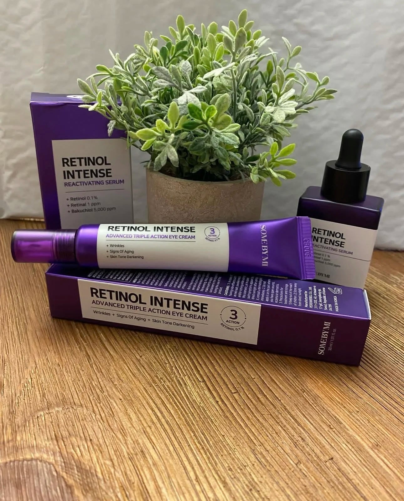 SOME BY MI Retinol Intense Reactivating Serum Advanced Triple Action Eye Cream Original 30ml Korean Brand Facial Care Essence