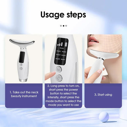 LED Face Sculptor — 7-Color Light Therapy & Vibration Massage Device