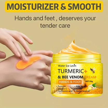 Turmeric Bee Venom Anti-Drying Crack Foot Cream Hand Cracked Repair Skin Removal Care Cream Dead Feet Hand Skin 50g
