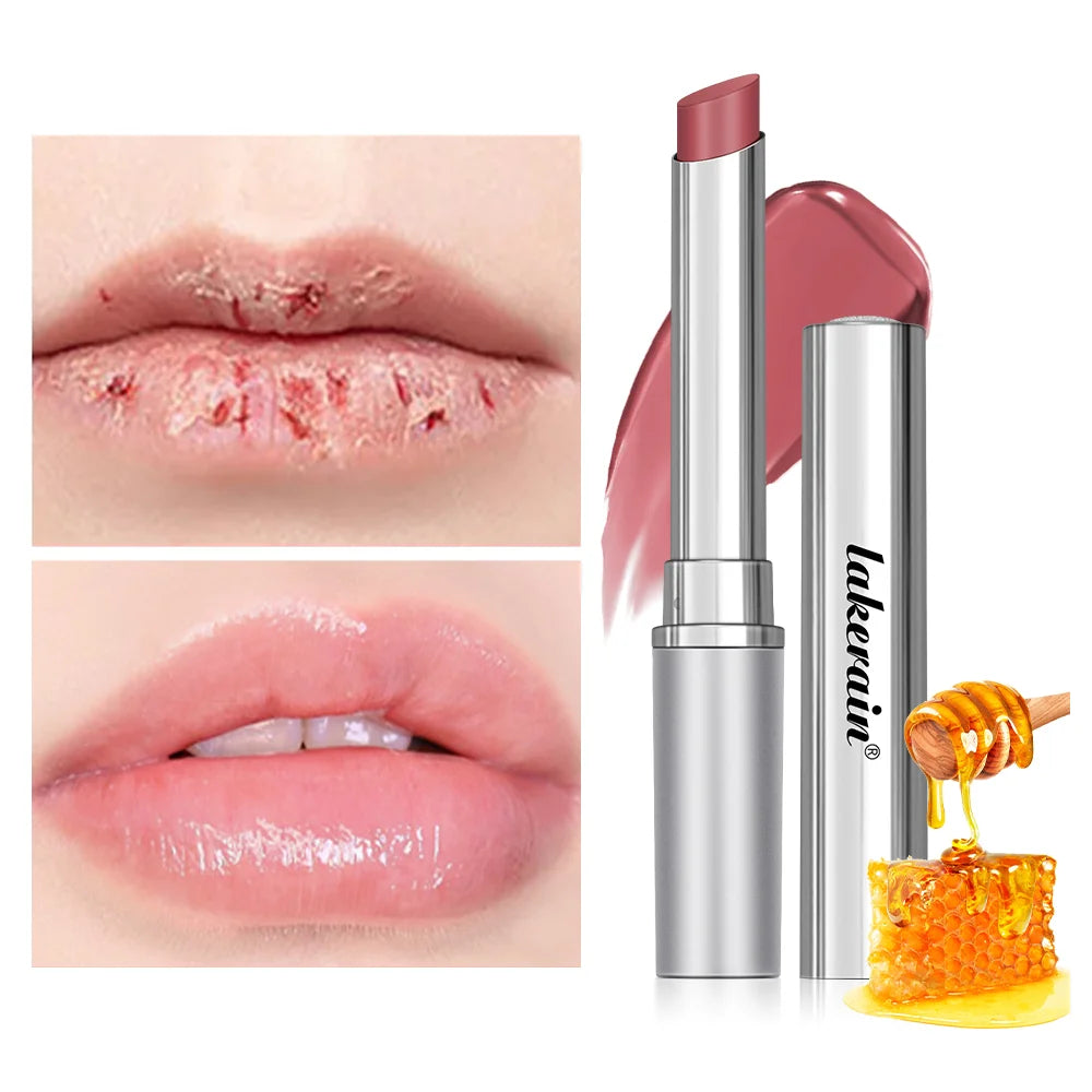 Honey Lipstick Tinted Lip Balm Lip Stain for All Skin Tones Moisturizing Nourishing Lipstick for Women Pack of Black & Pink