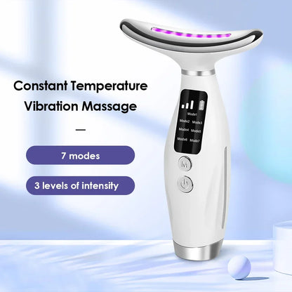 LED Face Sculptor — 7-Color Light Therapy & Vibration Massage Device